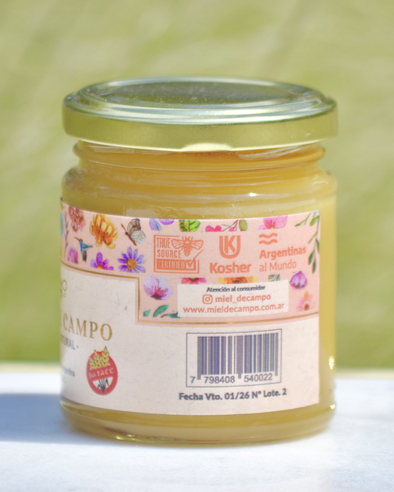 Miel de Campo 250 gr - Sin TACC - Imagen 2